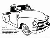 Coloring Chevy Pages Truck Printable Pickup Getcolorings Color sketch template