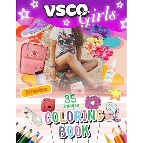 vsco girls coloring book vsco girl coloring book  trendy