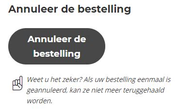 een bestelling annuleren pixartprinting nl