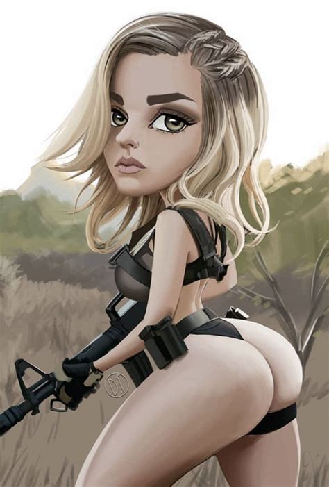 Sexy Blonde Caricature Ettadevil