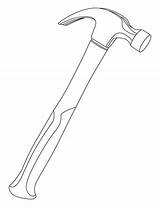 Hammer Claw Google Clipart Clip Drawing Coloring Pages Color sketch template