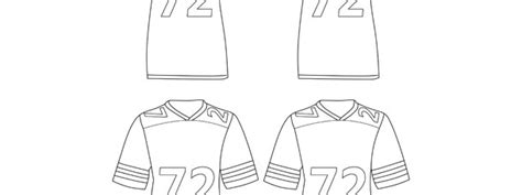 football jersey template small