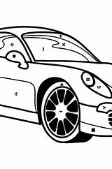 Cars Cayman Ausmalbild Sportwagen sketch template