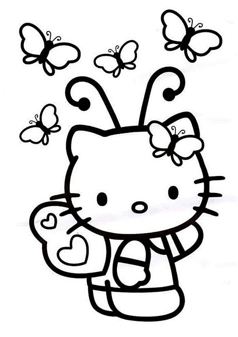 cute kitty coloring pages  print boringpopcom
