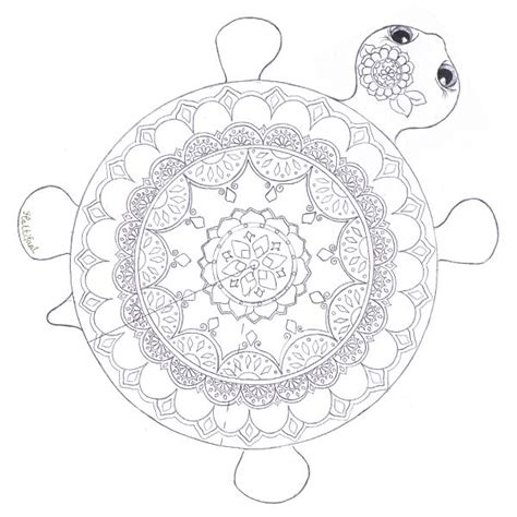 colouring  pages hattifant turtle coloring pages mandala turtle