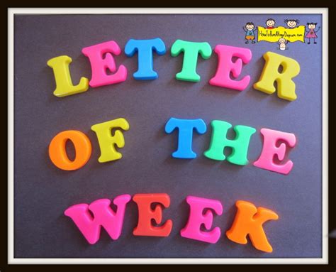 letter   week printables