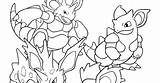 Coloring Pokemon Pages Nidorina sketch template