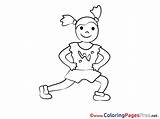 Coloring Pages Printable Exercises Sport Sheet Title Sheets sketch template