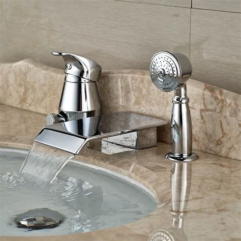 buy wholesale  retail promotion bathroom chrome brass tub faucet  hand