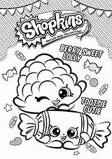 Shopkin Pages Coloring Season Cutie Lolly Tootsie Berry Sweet Shopkins sketch template