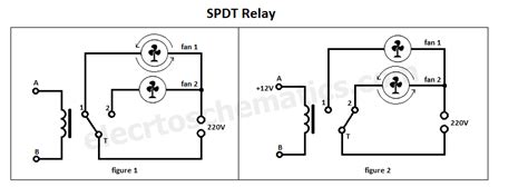spdt relay diagram tutorial    works