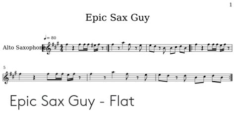 Epic Sax Guy Sheet Music Alto Saxophone