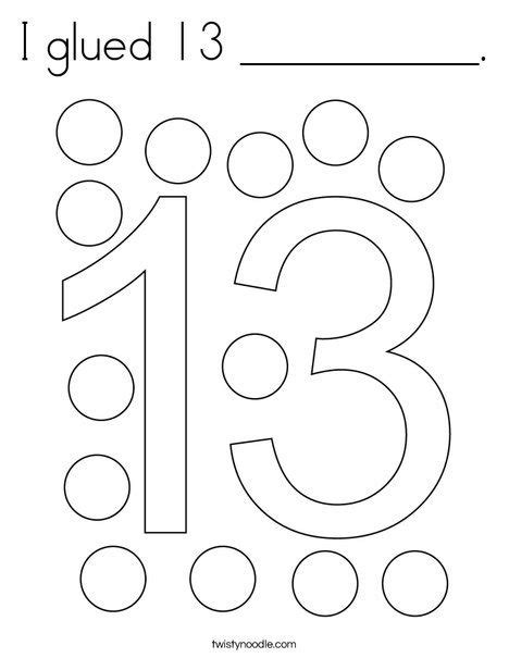 printable number  coloring page tysonropenglish