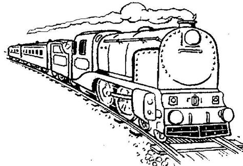steam trains colouring pages