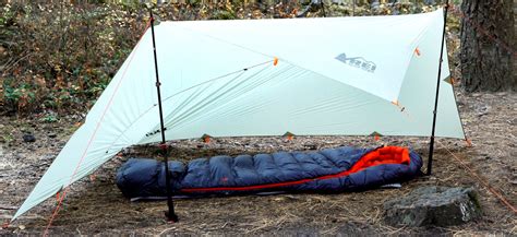 set   ultralight tarp shelter  backpacking rei  op journal