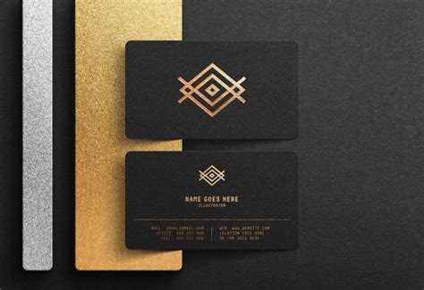luxury logo mockup  black business card business card mock  black business card mockup