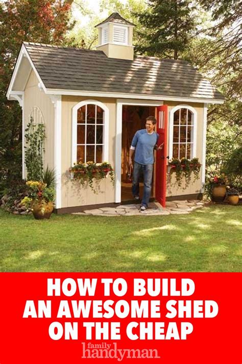 How To Build An Inexpensive Diy Shed Shed Building Plans Building A