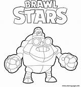 Brawl Stars Coloring Mike Pages Robo Printable Print Book sketch template