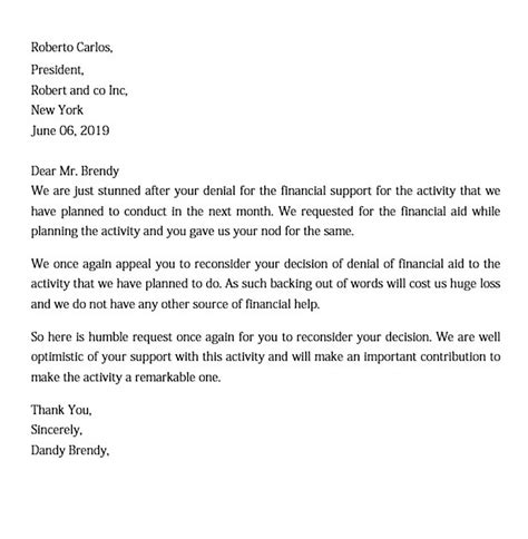 fundraising appeal letter template