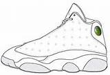 Jordan Shoe Sketch Coloring Air Pages Drawing Shoes Sneaker Jordans Draw Paintingvalley Retro sketch template
