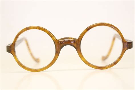 antique round faux tortoiseshell vintage eyeglasses tortoiseshell