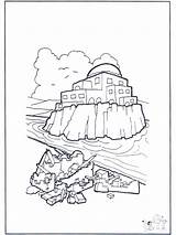 Rock House Coloring Pages Bible Sand Built Jesus Man His Wise Kids Crafts Build Story Craft School Sunday Template sketch template