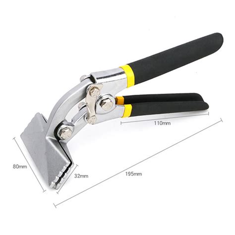 sheet metal bending pliers crimping tool hand seamer wide jaw mm