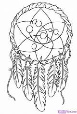 Dream Coloring Catcher Dreamcatcher Pages Drawing Native Catchers American Draw Step Drawings Printable Print Color Adult Colouring Tattoo Kids Easy sketch template