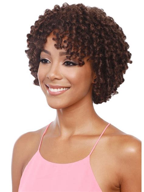 short capless brown curly afro hairstyle  black women