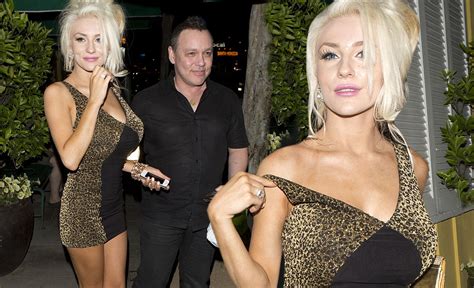 courtney stodden spills out of minuscule dress after romantic dinner outing with husband doug