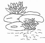 Blooming Pads Colorluna sketch template