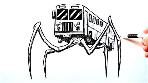 draw  man eating bus scp  youtube