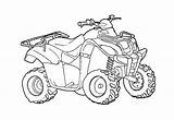Quad Atv Coloriages Vtt Colorier Bon Quads Transporte Getdrawings Popular sketch template