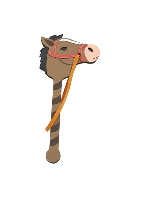 brown pony   stick
