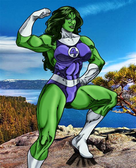 She Hulk With Background By Mariangts On Deviantart