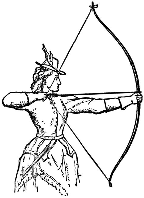 archery coloring pages images  pinterest coloring pages