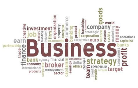 business word cloud concept illustration isolated  white background