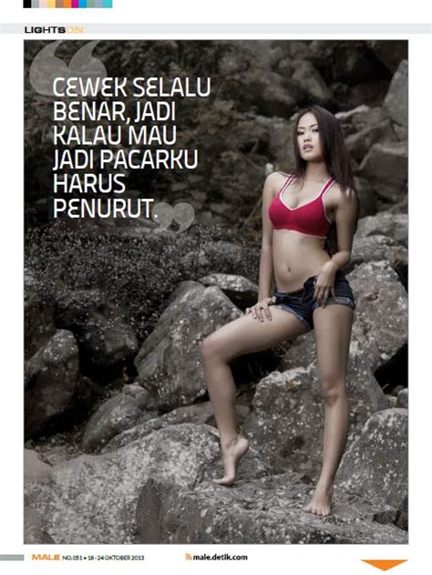 Maya Ningrum Di Majalah Male Dhe Model