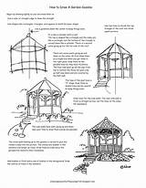 Gazebo Drawing Draw Worksheet House Garden Worksheets Outline Artist Young Drawings Lesson Lessons Paintingvalley Choose Board sketch template