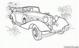 Royce Rolls Benz 540k Cars sketch template