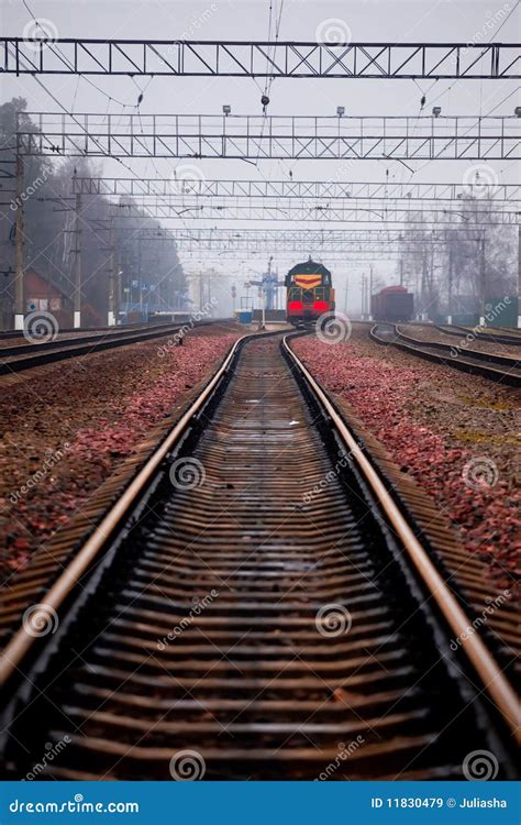 train rails royalty  stock images image