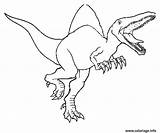 Jurassic Coloriage Spinosaurus Parc Jurassique Coloriages Fois Imprimé sketch template