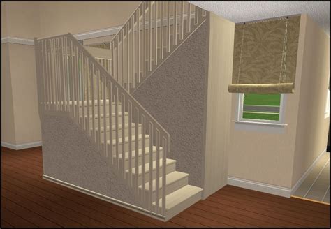 mod  sims simple structure staircase staircase design white