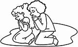 Praying Children Coloring Kids Supercoloring Pages Printable Hands sketch template