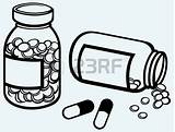 Pill Pills Spilling Painkiller Remedio Designlooter Ensinar Recriar Criar Bottles Clipartmag sketch template