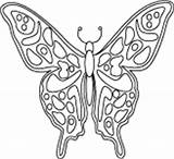 Coloring Pages Butterfly Complex Nature Butterflies sketch template