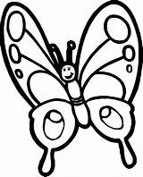 Butterfly Cute Clipart Coloring Pages Cartoon Template Butterflies Color Kids Drawing Blue Getdrawings Clipartmag Large Clipground sketch template