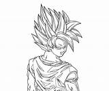 Goku Ssj4 sketch template