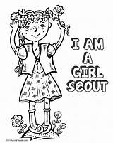 Coloring Pages Brownies Scout Girl Comments Color sketch template