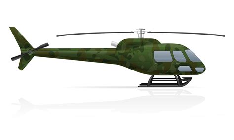 military helicopter vector illustration  vector art  vecteezy